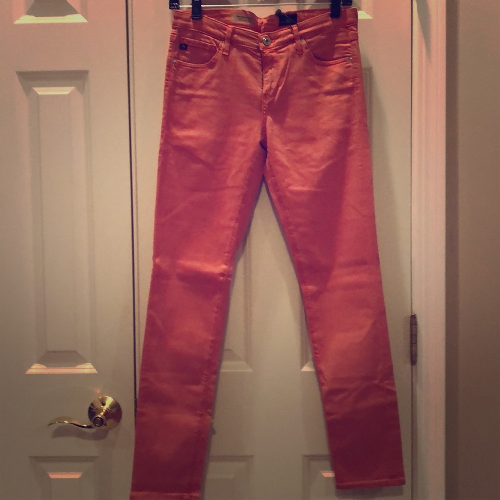 P009 SALMON COLOR JEANS